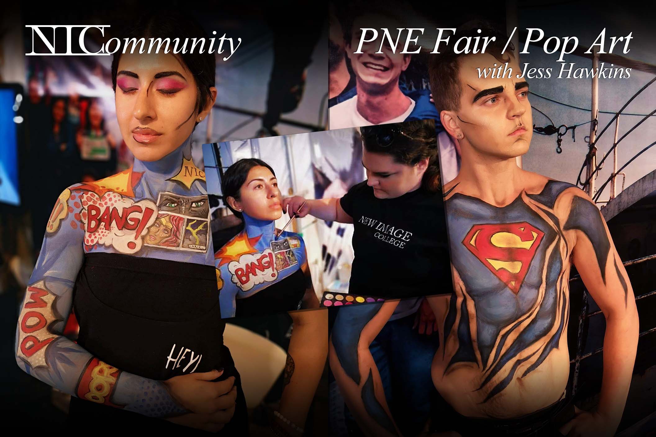 NIC doing makeup @ PNE