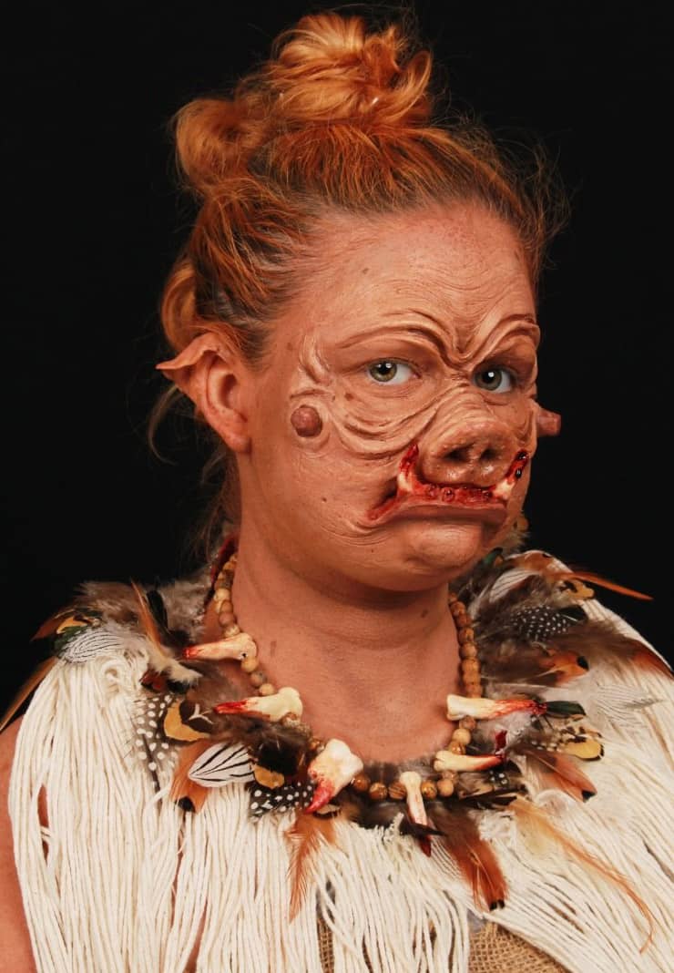 Incredible Gelatin prosthetic work done by Abigail Gershon
