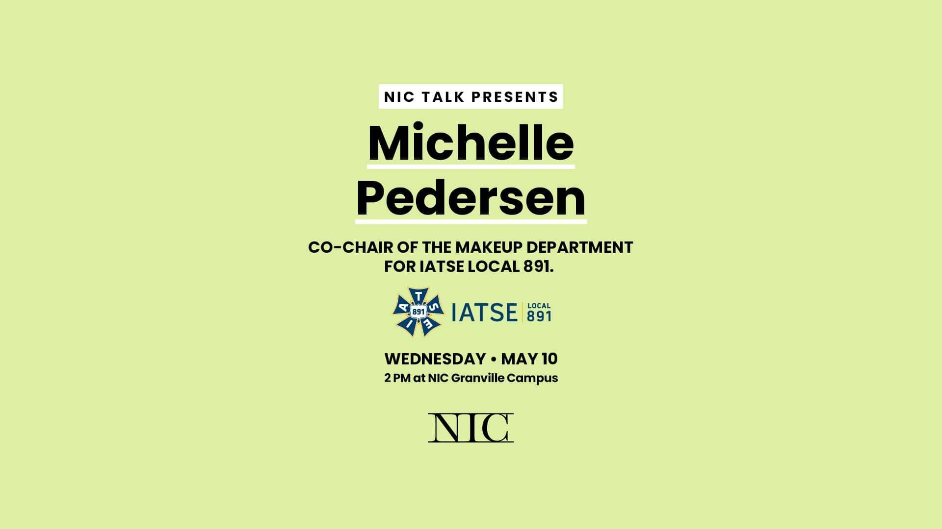 NIC Talk presents: Michelle Pedersen