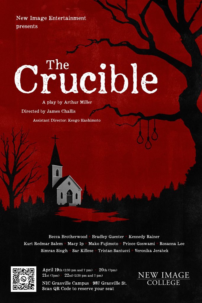 The Crucible Play at New Image College - Poster