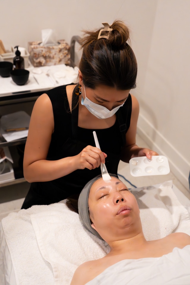 Esthetics Students Practice Classic Facials